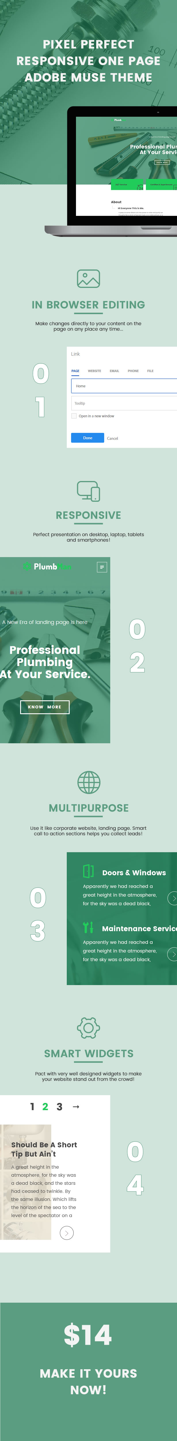 Plumbman - Clean Business Theme for Plumbers, Carpenters or Handymen - 1